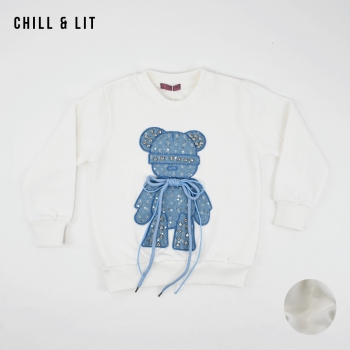 Pull Fillette Molleton Gratté