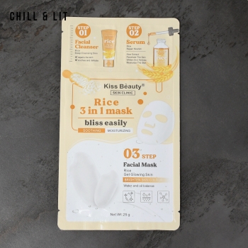 Masque Visage au Riz 3en1 -...