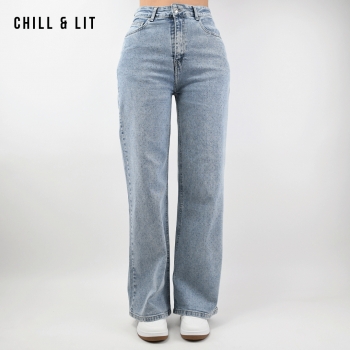 Jean Large Femme Avec Strass