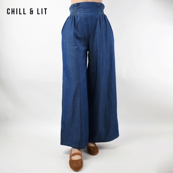 Pantalon Jean Large Femme