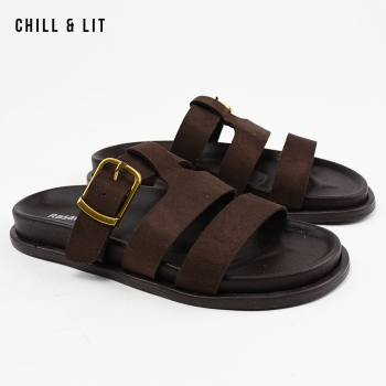 Mules Plates Femme Daim