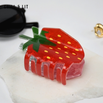 Pince à Cheveux fraise