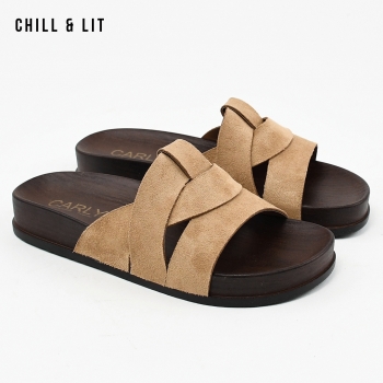 Mules Plates Femme Daim