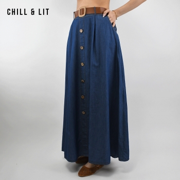 Jupe Longue En Jean Avec...