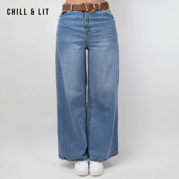 Jean Large Femme Avec Ceinture
