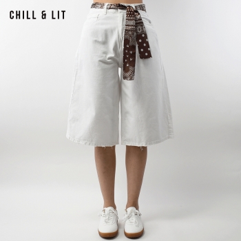 Short Baggy Jean Femme Avec...