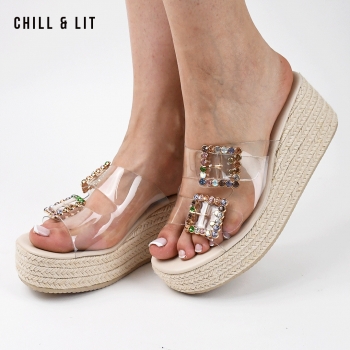 Mules Plateforme Halfa Femme