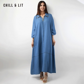 Robe Jean Longue Femme