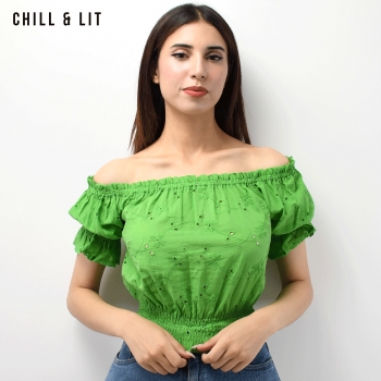 Crop-Top Col Bateau