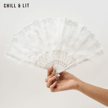 Éventail Plume Femme