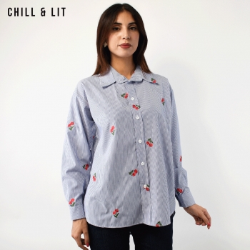 Chemise Longue Rayée