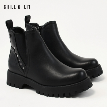 Bottines en Cuir Femme