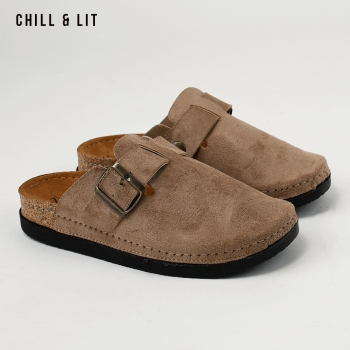 Mules Plateforme Femme en Daim