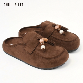 Mules Plateforme Femme en Daim