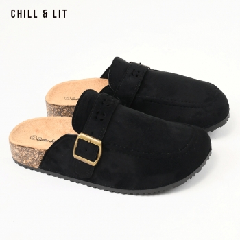 Mules Plateforme Femme en Daim
