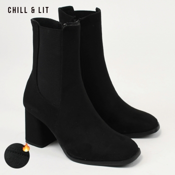 Bottines à Talon en Daim Femme