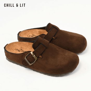 Mules Plateforme Femme en Daim