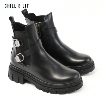 Bottines en Cuir Femme