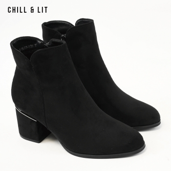 Bottines à Talon en Daim Femme