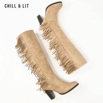 Bottes Daim à Talon Femme