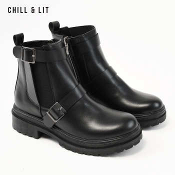 Bottines en Cuir Femme