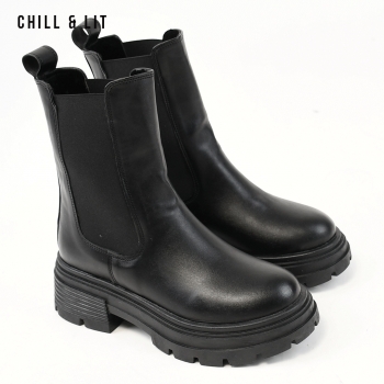 Bottines en Cuir Femme