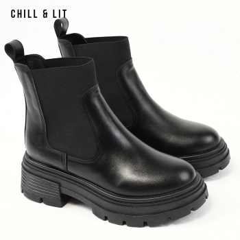Bottines en Cuir Femme