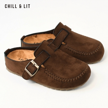 Mules Plateforme Femme en Daim