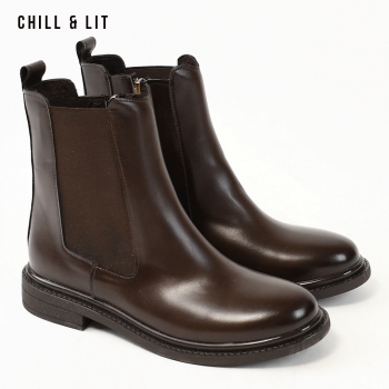 Bottines en Cuir Femme