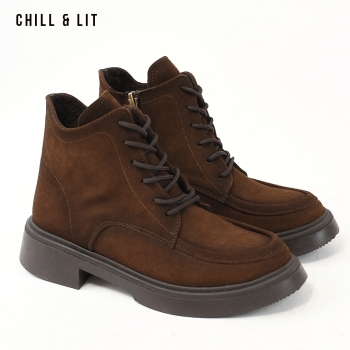 Bottines en Cuir Femme