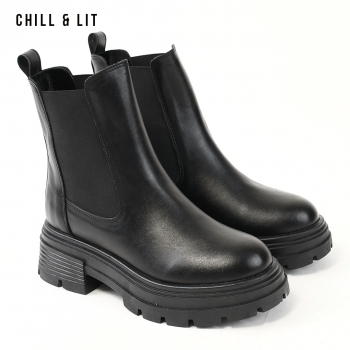 Bottines en Cuir Femme