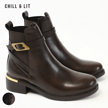 Bottines en Cuir Femme