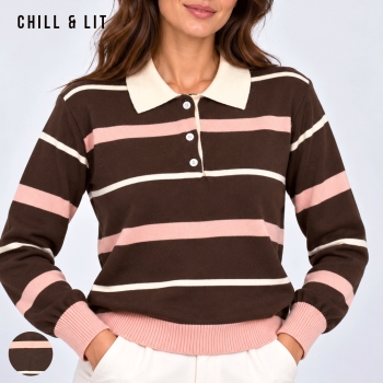 Pull en Laine Rayé Femme