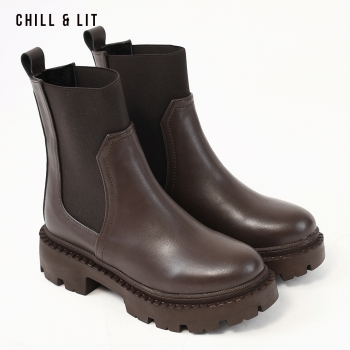 Bottines en Cuir Femme