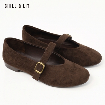 Ballerines en Daim Femme