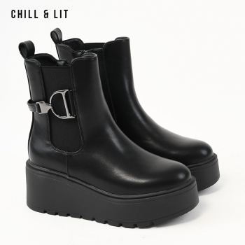 Bottines en Cuir Femme