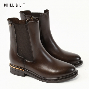 Bottines en Cuir Femme