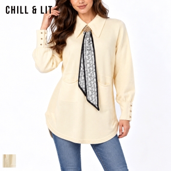 Pull Robe en Laine Femme
