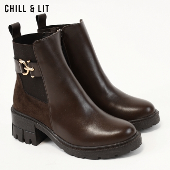 Bottines en Cuir Femme