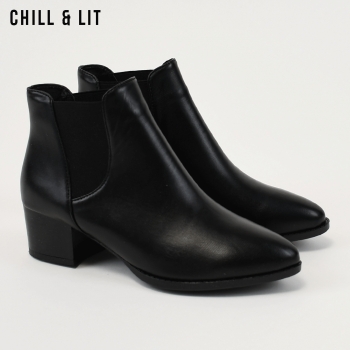 Bottines à Talon en Cuir Femme