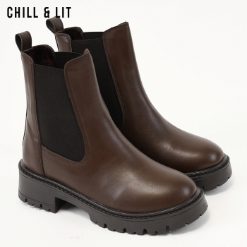 Bottines en Cuir Femme