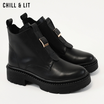 Bottines en Cuir Femme