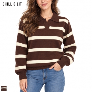 Pull en Laine Rayé Femme