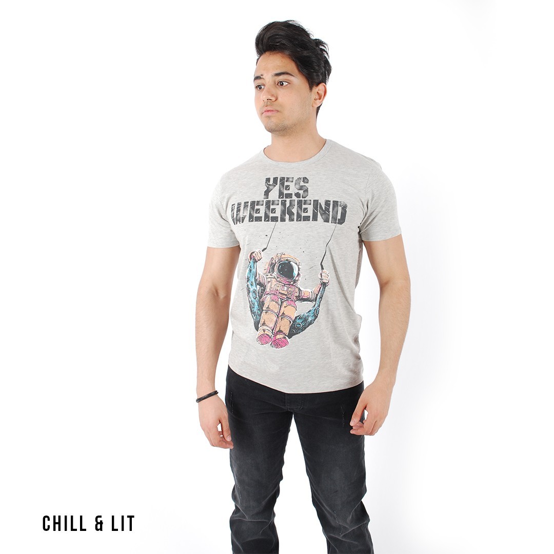 Slide  #1 T-shirt Graphique "Yes Weekend"