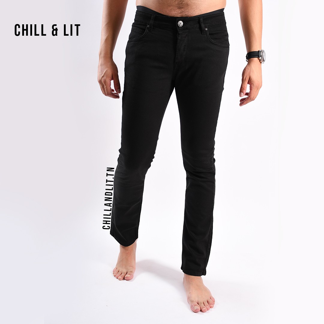 Slide  #1 Pantalon En Jeans Cigarette Simple