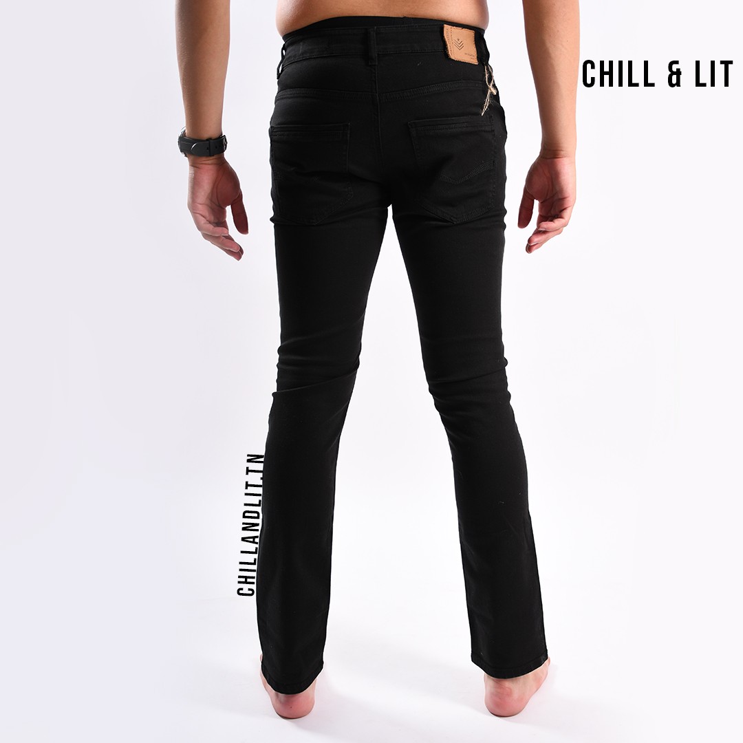 Slide  #3 Pantalon En Jeans Cigarette Simple