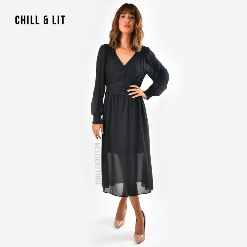 robe simple mi longue