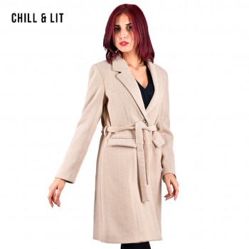 manteau beige cachemire