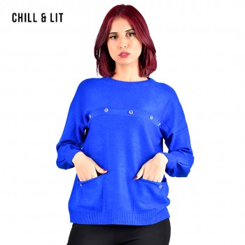Pull En Laine Col Romnd