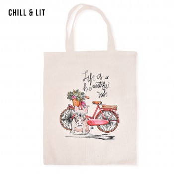 Tote Bag Imprimé Bicyclette